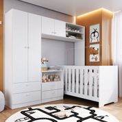 Quarto de Bebê Aconchego Completo IV - Branco