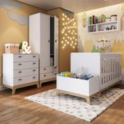 Quarto de Bebê Favo de Mel Completo I - Branco