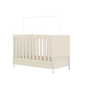 Berço Mini Cama Metalic - Branco/Off White