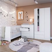 Quarto de Bebê Aconchego Completo III - Branco