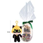 Pelúcia 21 Cm - Miraculous - Cat Noir - Multibrink