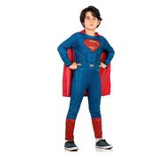 Fantasia Super Homem / SuperMan Infantil Longa Std - Batman vs Superman