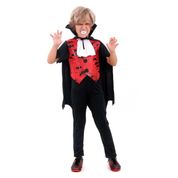 Fantasia de Vampiro Conde Drácula Infantil para Halloween