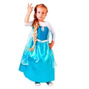 Fantasia Frozen Infantil Princesa Elsa de Luxo Com Capa M 5 - 8