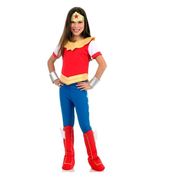 Fantasia Mulher Maravilha Infantil Luxo Dc Super Hero Girls