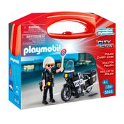 Playmobil - City Action - Maleta do Policial com Moto - 5648 - Sunny