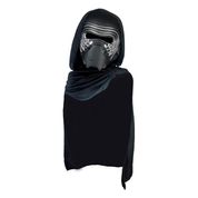 Fantasia Star Wars Infantil Kit Kylo Ren Com Capa e Máscara