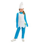 Fantasia Smurfette Infantil Com Luva e Chapéu Os Smurfs