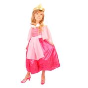 Fantasia Bela Adormecida Princesa Aurora Infantil Luxo Rubies M 5 - 8