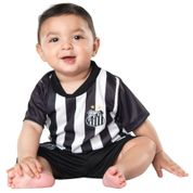 Conjunto Uniforme Bebê Infantil Santos Oficial