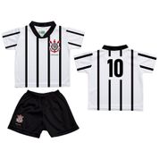 Uniforme Bebê Corinthians Oficial Branco - Torcida Baby