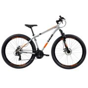 Bicicleta MTB Caloi Two Niner Alloy Aro 29 - Susp Diant - Quadro Alumínio - 21 Vel Prata