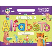 LIVRO INFANTIL COLORIR ALFABETO MEU BLOCAO 48PGS