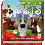 LIVRO QUEBRA-CABECA AMIGOS PETS 12PGS