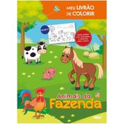 LIVRO INFANTIL COLORIR ANIMAIS DA FAZENDA LIVRO TAPET