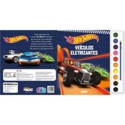 LIVRO INFANTIL COLORIR HOT WHEELS AQUARELA