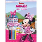 LIVRO INFANTIL COLORIR POP MINNIE LER E COLORIR 16P