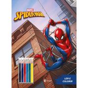 LIVRO INFANTIL COLORIR POP HOMEM ARANHA LER E COLORIR