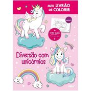 LIVRO INFANTIL COLORIR UNICORNIOS LIVRO TAPETE