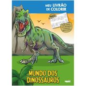 LIVRO INFANTIL COLORIR MUNDO DOS DINOS LIVRO TAPETE