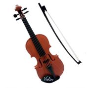 MINI VIOLINO INFANTIL MUSICAL BRINQUEDO ACUSTICO COM 4 CORDAS E ARCO INTRUMENTO