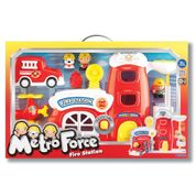 Playset com Bonecos - Bombeiros em Ação - Keenway - New Toys