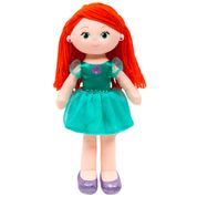 Boneca de Pano - 40 Cm - Princesas Disney - Ariel - Buba