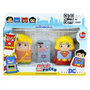 Conjunto Milliepacco - Super Friends - Super Girl - Aquaman - Cyborg - Jogo das Emoções - Líder