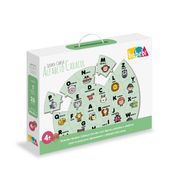 Puzzle Didático Alfabeto Caracol - 26 Peças - Babebi