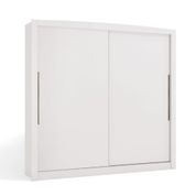 Guarda Roupa com 2 Portas de Correr e 4 Gavetas - Branco