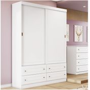 Guarda Roupa Belmont com 2 Portas de Correr - Branco