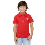 Camisa Polo Infantil Internacional Vermelha Oficial