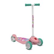 Patinete Skatenet - Kid Flowers - Rosa - Bandeirante