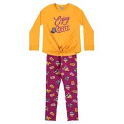 Conjunto Infantil Feminino Blusa + Calça Boca Grande