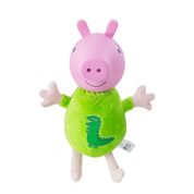 Pelúcia 30 Cm com Cabeça de Vinil - Peppa Pig - George com Pijama - Estrela