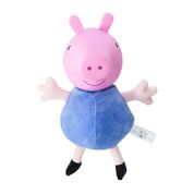 Pelúcia 30 Cm com Cabeça de Vinil - Peppa Pig - George com Roupa Azul - Estrela