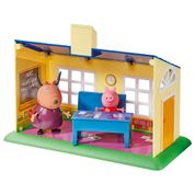 Mini Figura e Acessórios - Escolinha e Ônibus Escolar - Peppa Pig - DTC