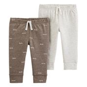 CALÇA BEBÊ MASCULINO 2PÇS CARTER´S Tamanho:6M;Cor:Mescla;Gênero:Menino