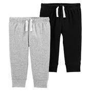 CALÇA BEBÊ MASCULINO 2PÇS CARTER´S Tamanho:3M;Cor:Preto;Gênero:Menino