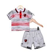 Conjunto Flamengo Infantil Polo e Bermuda Oficial