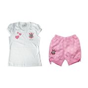 Conjunto Infantil Corinthians Rosa - Torcida Baby