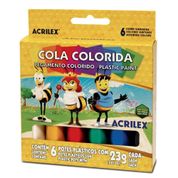 Cola Artística - 6 Cores - 23Gr - Acrilex