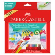 Lápis de Cor - Aquarelável - 60 Cores - Faber-Castell