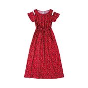 Vestido Midi Estampado Recortes Menina Malwee Kids