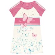 Vestido Infantil Cotton Kamylus Tamanho:10;Cor:Rosa