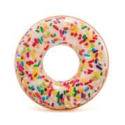 Acessórios de Praia e Piscina - Bóia Redonda - 145 Cm - Rosquinha Donut - Chocolate Granulado - Intex