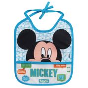 Babador com Porta Migalhas - Disney - Mickey Mouse - Azul - Baby Go