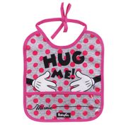 Babador com Porta Migalhas - Disney - Minnie - Hug Me - Baby Go