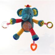 Chocalho com Atividades - Elefante - 20 cm - Love