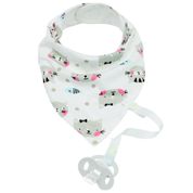 Babador Bandana - Com Prendedor de Chupeta - Gatinho - Buba